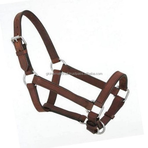 Cuello de cabeza y cuello de caballo acolchado de cuero genuino, ajustable, personalizado en oro rosa, todos los tamaños - Product Image 1