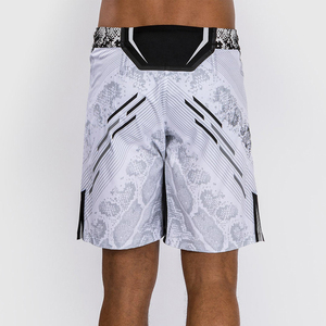 Pantalones cortos Fight MMA de alta calidad Ufc Bjj Venume Fight Night Men's Fight Short Training Mma Men Long Fit White/USA - Product Image 3