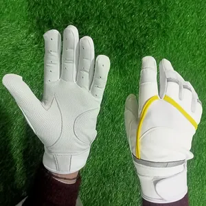 Baseball Batting Gloves Genuine Leather Baseball Batting 2024 Top Sale Supper Quality Custom Design Gloves