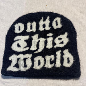 Fabrication sur mesure Bonnets imprimés sur tout le concepteur en Satin latéral Bonnets unisexes chauds de haute qualité en tricot Jacquard Mohair Bonnets - Product Image 5