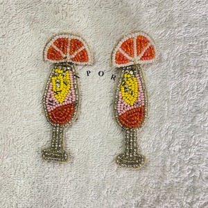 Handmade Yellow Lime Red Beaded Fashion Drop Earrings for Women Wholesale Cocktail Jewelry Elegant Party Statement Earrings - Product Image 1