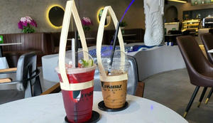 Eco Friendly <b>Bamboo</b> <b>Mug</b> Organizer Rack with Wooden Arms for Cup Holding - Product Image 3