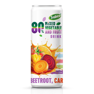 Bebida de Frutas y Verduras Mixtas Trobico, 80% Jugo, Dieta, 12 Meses de Duración, en Lata de Aluminio Elegante - Product Image 2