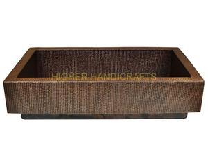 Antique Luxury Single Bowl Copper Sink Metal Utensil Washing Vessel for Kitchen Bathroom Hotel Application Wholesale Accessories - Product Image 5