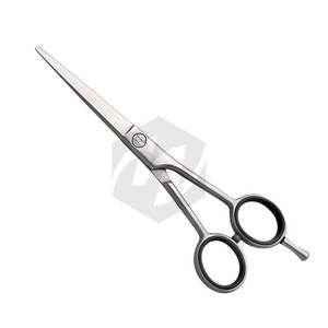 กรรไกรตัดผมคุณภาพสูง ผลิตจากสแตนเลสสตีลแบบด้าน พร้อมที่พักนิ้วปรับได้ - Product Image 1