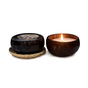 เทียนทรงกะลามะพร้าวแบบถ้วยพร้อมแหล่งกำเนิดคริสตัล99 GD - Product Image 2