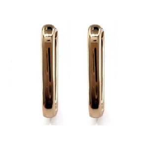 Best Workmanship Trendy High Quality 18k Solid Rose Gold Real Diamond Round Big Hoops Earrings for Women Wedding Party - Product Image 3