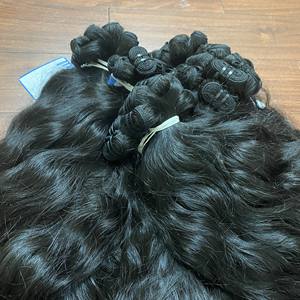 Super doble dibujado calidad natural ondulado trama Vietnam cabello humano crudo vietnamita cabello ondulado paquete - Product Image 3