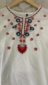 Ropa de oficina y hogar de estilo occidental, de rayón viscosa puro con puntada bordada, trabajo de longitud corta, Kurti elegante con estola de SIE - Product Image 2