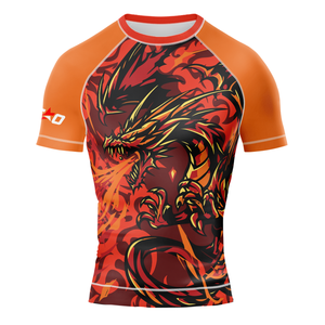 Rashguard de compression léger pour hommes, corps mince, MMA, logo personnalisé, lutte, entraînement, respirant, avec OEM - Product Image 1