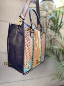 กระเป๋าถือหนังแกะมือสวยดีไซน์ใหม่กระเป๋าหนังวัวขนสัตว์มีสไตล์มีซิปใส่ได้เยอะ - Product Image 3