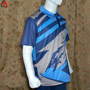 Golf de alta calidad para hombres, camisetas de Polo, 100% poliéster, diseño personalizado, transpirable, informal, patrón sólido, para hombres, camisetas de Polo - Product Image 2