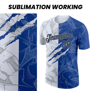 T-shirts sublimés personnalisés en polyester tissu à séchage rapide vêtements de sport OEM avec marque privée et services d'impression de logo disponibles - Product Image 4