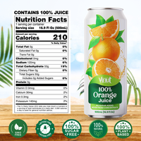 500Ml (Verpakking Van 24)-Echte Vruchtensappen 100% Sinaasappelsap W Pulp Vitamine C Rijk, Geen Toegevoegde Suikers, Geen Kunstmatige Smaakstoffen