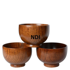 Juego de 3 cuencos de acabado natural, fideos de palomitas de maíz y más cuencos de madera para servir caseros, cuencos para servir - Product Image 1