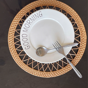 Sous-verres et sets de table en rotin et bambou, isolants thermiques, pour la cuisine et la décoration intérieure – Meilleur article à prix abordable - Product Image 3