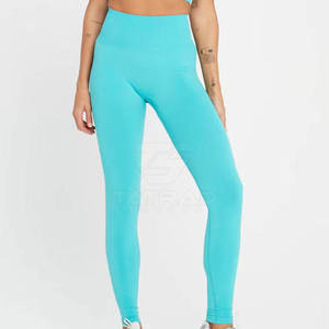 Leggings Deportivos de Cintura Alta para Mujer, Más Vendidos, en Color Sólido, de Spandex/Nailon, para Entrenamiento y Fitness (Transpirables y de Secado Rápido) - Product Image 4