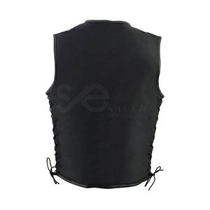 Mejor edición Nueva calidad Baja tasa Hombres Chaleco de cuero Nuevo diseño Cliente Demanda Hombres Chaleco de cuero - Product Image 5