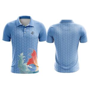 Polos unisexes à sublimation polyester OEM avec impression de logo personnalisé pour uniformes d'affaires d'équipes sportives commandes à livraison rapide - Product Image 5