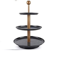 Support à gâteau décoratif en métal avec piédestal, support à gâteau rond avec cristaux pour les anniversaires, les fêtes, la décoration de mariage