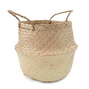 Paniers de rangement en jonc de mer faits à la main pour organiser le décor panier d'herbe de mer en paille de raphia naturel - Product Image 1