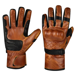 Wax Style Leather Motorcycle Gloves Waterproof Thermal Motorcycle Auto Racing Wear Windproof Gloves For Men - Product Image 1