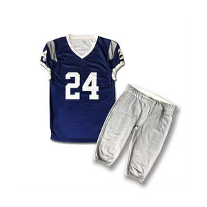 Uniforme de football américain le plus vendu avec différents styles de dernière conception et ensembles respirants de couleurs unies - Product Image 3