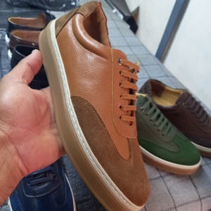 Zapatos de cuero genuino para hombre, zapatillas informales con cordones, suela de goma suave, para uso diario en primavera - Product Image 2