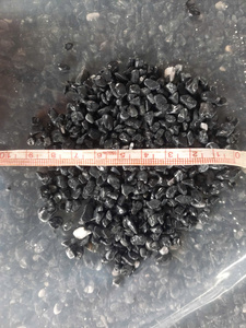 Origine du Vietnam Naturel Noir Caillou Roulé Pierre Artificielle Époxy Sol Résine Lié Surface Agrégat Béton Gravier - Product Image 4