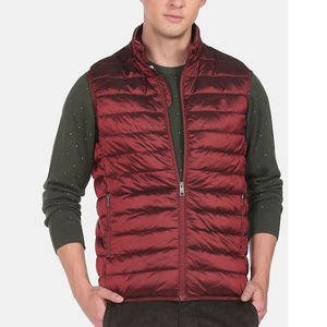 Chaqueta de vuelo acolchada de burbujas brillante granate de invierno para hombre, chaqueta acolchada Softshell con capucha para exteriores para hombre, chaqueta de invierno para hombre - Product Image 5