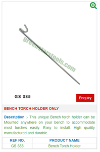 GS 385 Steel Bench Torch Holder Essential Jewelry Tool for Jewellery Work - Product Image 2