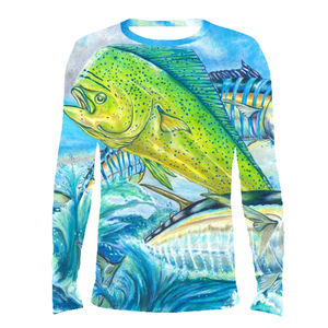 Camisa de rendimiento de pesca de lana de manga larga para hombre con sublimación de patrón de diseñador de bordado de serigrafía Digital DTF DTG - Product Image 6