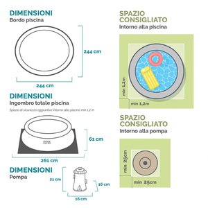 Intex 244x61cm Azul Easy Set Piscina inflable redonda con bomba de filtro de 1250L/h para fiestas en el jardín este verano - Product Image 2