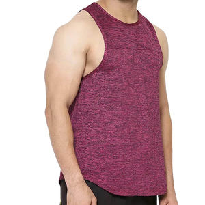 Haute qualité hommes débardeur respirant vêtements confortables pour Gym musculation haltérophilie grande taille conception unie - Product Image 6