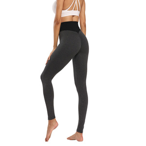 Mallas sin costuras de cintura alta sin costuras mallas de entrenamiento con Control de barriga de puntos mallas de Yoga de cintura alta mujeres gimnasio Fitness Pantalones - Product Image 5