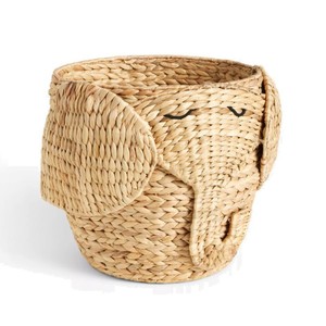 Panier écologique en jacinthe d'eau, panier de rangement pour jouets et linge, essentiels pour la chambre des enfants - Product Image 1
