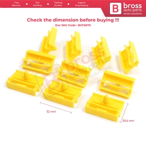 BCF5075 10 ชิ้นคลิปหนีบแผงร็อคเกอร์สำหรับซีรีส์ 3 E90 E91 2004-2012 51777166869 - Product Image 6