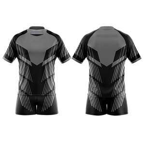 Elegante logotipo personalizado 100% algodón transpirable hombres Rugby uniforme tela genuina sublimado hombres Rugby uniforme bajo precio Rugby uniforme - Product Image 5