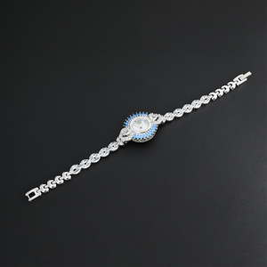 Reloj de Pulsera de Lujo para Mujer ZD0014 con Logotipo Personalizado, Reloj de Joyería con Diamantes de Circonio para Mujer - Product Image 6