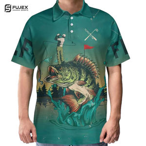 Último diseño de alto impacto Tasa baja y buen material Servicios OEM buenos superventas para camisetas de pesca - Product Image 3