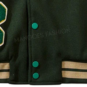 Chaqueta Letterman Premium para Hombre, Estilo Casual, Impermeable, Cuello Alto, Forro Polar de Algodón, Estilo Urbano, Todas las Tallas en Oferta - Product Image 2