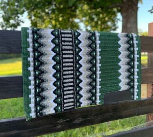 Vente chaude Premium Laine Western Selle Couverture À La Main Cheval Tapis D'équitation Durable Personnalisé Équestre Couverture Fournisseur Inde - Product Image 2