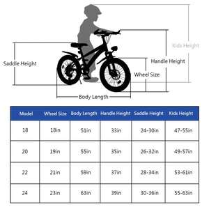 Bicicleta de Montaña para Niños de 24 Pulgadas para Niños y Niñas de 7 a 12 Años - 7 Velocidades, Frenos de Disco - Product Image 5