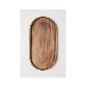 Plateau de service en bois d'acacia de qualité supérieure et élégant Design Art Déco pour mariage Ramadan ou Diwali Plateau décoratif en bois - Product Image 6