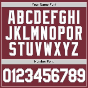 เสื้อเบสบอลแท้สีขาว-เทาเบอร์กันดีที่กำหนดเอง - Product Image 6