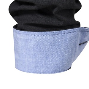 2025 chemises décontractées à col montant pour hommes de qualité supérieure respirantes 100% coton biologique personnalisable élégant imprimé conception sergé - Product Image 5