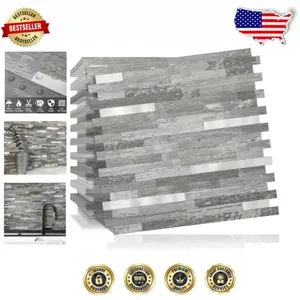 Papiers peints à peler et à coller de style 9.4 Art déco Carreaux de dosseret en bois vieilli - Product Image 1