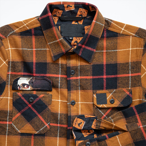 2025 OEM/OEM Men Flannel <b>Shirt</b> Custom Print Embroidery Logo Plus Size 100% Cotton Long Sleeve Flannel Men's <b>shirts</b> - Product Image 3