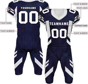 ชุดอเมริกันฟุตบอลสำหรับเยาวชนชุดฟุตบอลคลับโลโก้ออกแบบได้ตามต้องการ - Product Image 2