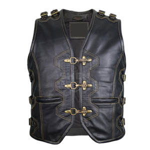 Dernière conception de gilet en cuir pour hommes en gros à bas prix gilet en cuir confortable et respirant fabriqué au Pakistan - Product Image 1